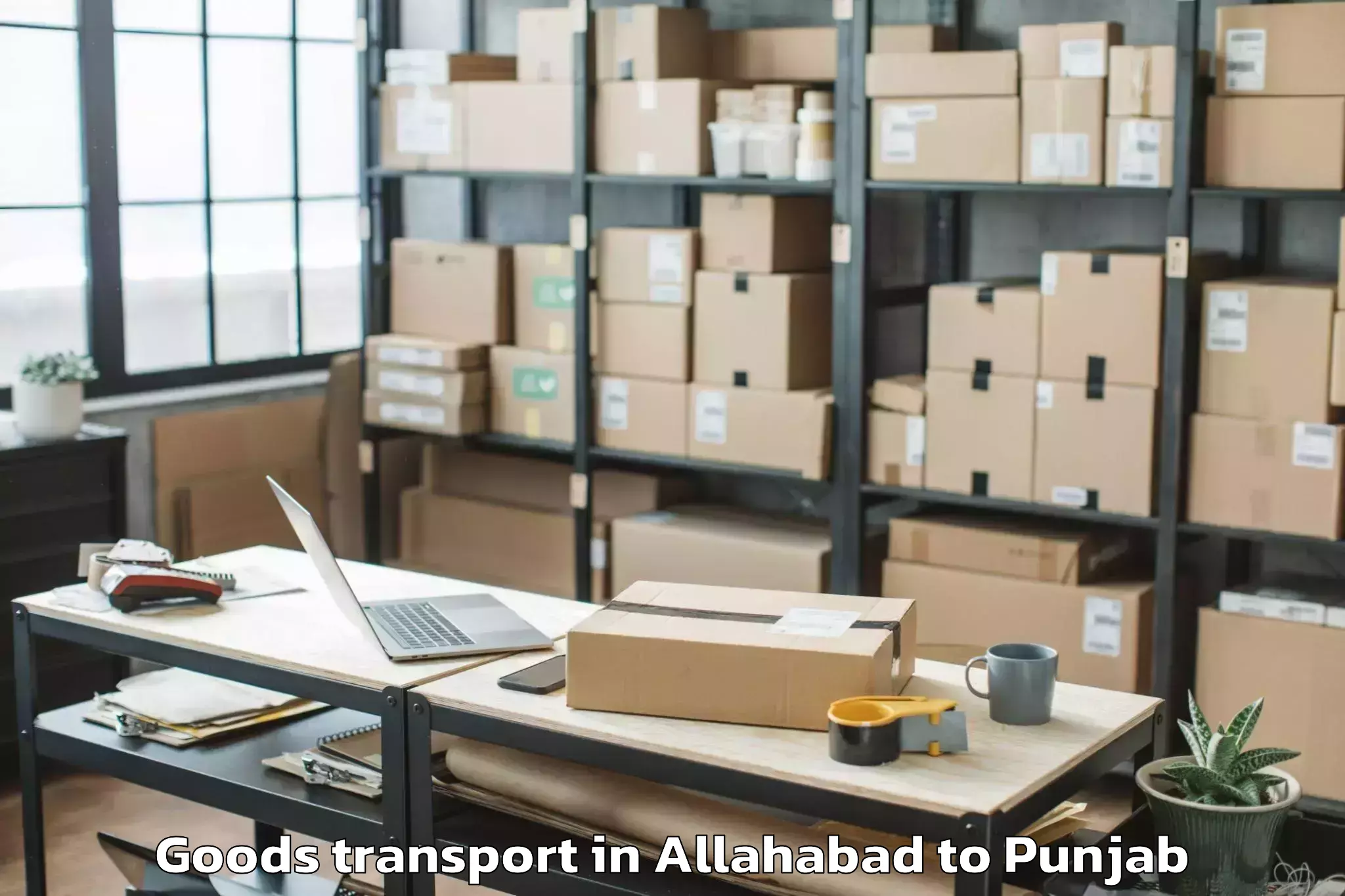 Leading Allahabad to Muktsar Goods Transport Provider